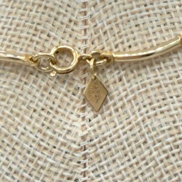 Vintage Sarah Coventry Gold-Tone Necklace Aurora Borealis Crystal Bead Accent - Picture 7 of 12